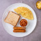 Choice Of Omelette With Chicken Sausage, Baked Beans, Toast