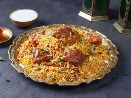 Spicy Dum Gosht (Hyderabadi Mutton Dum Biryani, Boneless Serves 1)