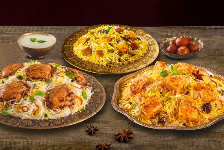 Royal 1 Veg 2 Non-Veg Biryani Combo Serves -3)