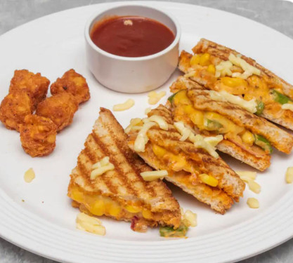 Cheese Tandoori Veg Pizza Sandwich