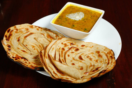 Langar Dal Parantha Butter Naan