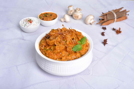 Mushroom Kabab Dum Briyani