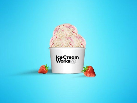 Mahabaleshwar Strawberries Cream Ice Cream