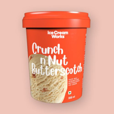 Crunch N Nut Butterscotch Ice Cream [1 Tub]