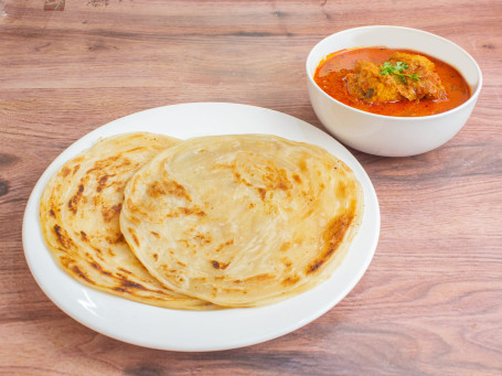 Parotta With Chicken Curry [200 Ml]