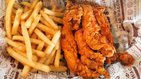 Buttermilk Fried Chicken Tenders Buffalo Style