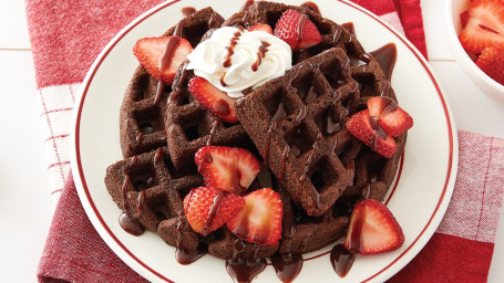 Waffle With Strawberry Filling