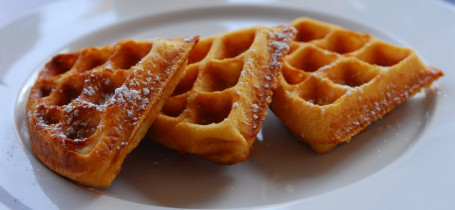 Waffle With Blueberry Filling