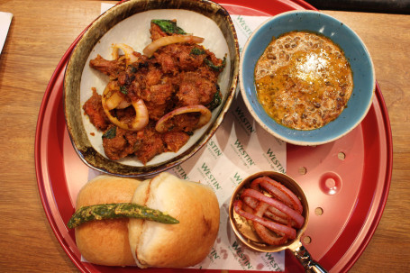 Amrtisari Gosht Served With Brioche Maska Bun (2 Pcs)