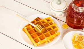 Classic Brussels Waffle With Honey