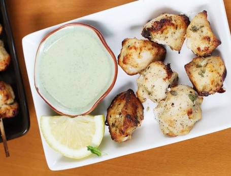 Chicken Malai Kebab Plate (Bestseller)