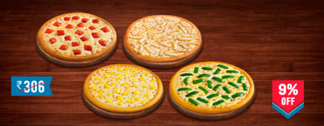 Mahlzeit Für 4: Veg Pizza Mania Value