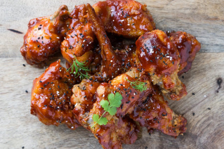 Smokey Bbq Chicken Wings (4 Pcs)