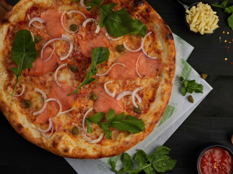 Smoked Salmon Onion Pizza