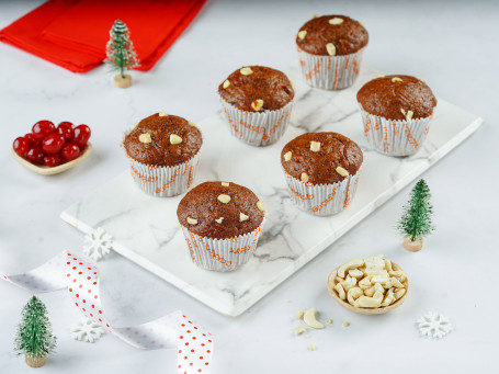 Weihnachtsreicher Pflaumenmuffin 6 Stück