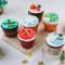 Weihnachtsspezielle Fondant-Cupcakes (6Er-Pack)