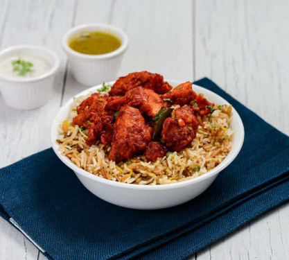 Hyderabadi Chicken 65 Biryani (Serves 1-2 Persons)