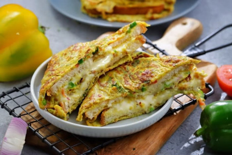 Bread Omelette With Veggies