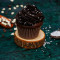 Dunkler Schokoladen-Cupcake