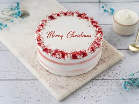 Frohe Weihnachten Red Velvet Cake