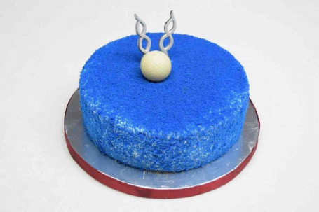 Eggless Blue Velvet Cake