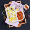 Geräuchertes Butterhähnchen, Reis-Lunchbox Mit Gulab Jamun (2 Stück) Combo