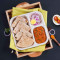 Chicken Kheema, Chapati Lunchbox Mit Gulab Jamun (2 Stück) Combo