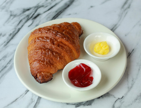 French Croissant, Jam Butter