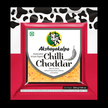 Akshayakalpa Chilli Cheddar (200Gms)