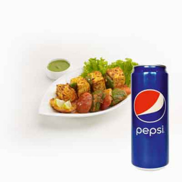 Paneer Tikka With Pepsi Can