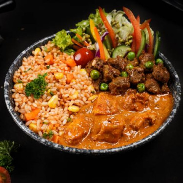 Butter Chicken Red Rice Meal