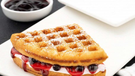 Blueberry And Cream Cheese Waffle