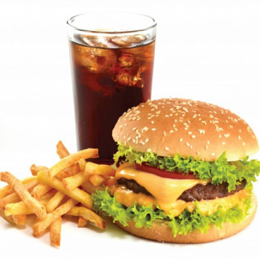 Classic Chicken Burger Chicken Fries Ice Lemon Tea [250 Ml]