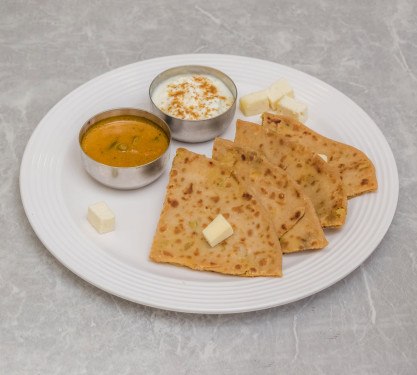 Paneer Stuffed Paratha Combo