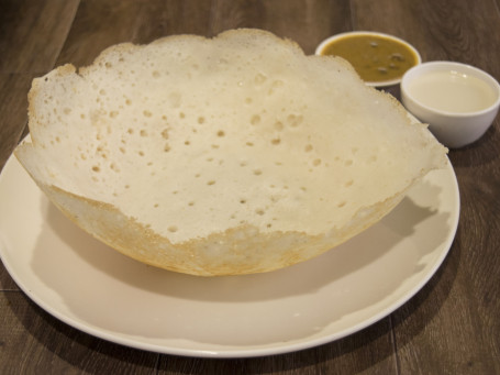 Appam With Sambar And Chutney