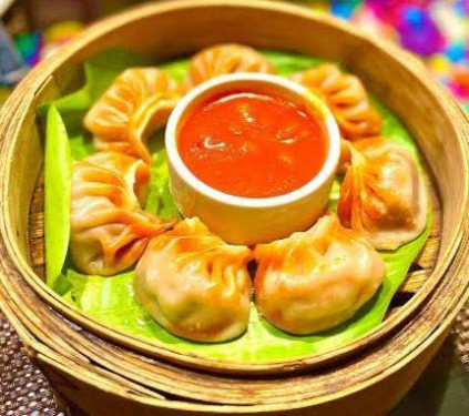 Peri Peri Chicken Momos Steamed