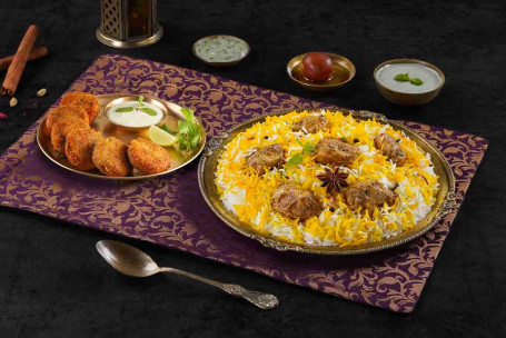 Solo-Feier-Combo Mit Lazeez Bhuna Murgh Biryani Haleem Kebabs