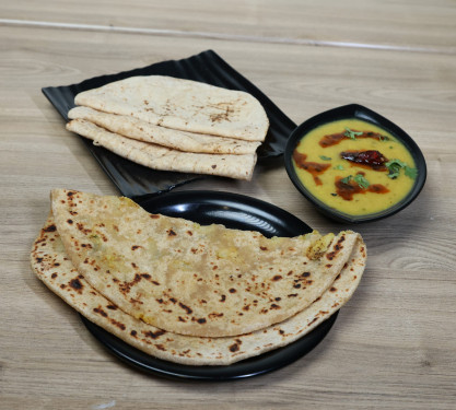 Aloo Paratha Fulkaa [3] Tadka Dhal