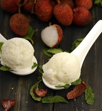 Natural Lychee Ice Cream [250 Ml