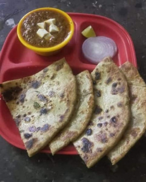 Onion Paratha Paneer Peas Masala