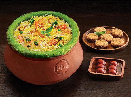 Claypot Hyderabadi Mini Family Combo Mix Veg (Serves 2)