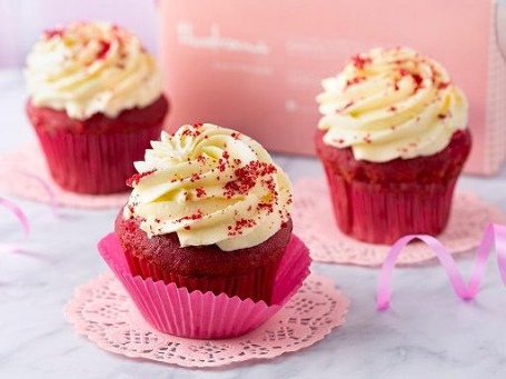 Eggless Red Velvet Cupcake [1 Piece]