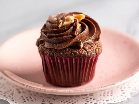 Eggless Chocolate Hazelnut Cupcake [1 Piece]