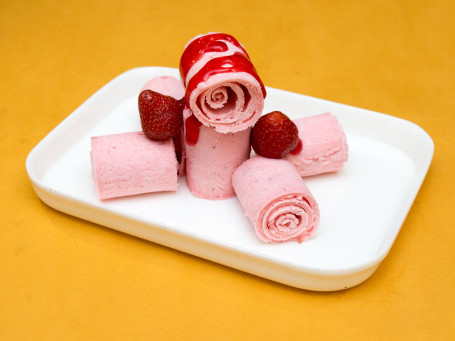 Strawberry Roll Ice Cream