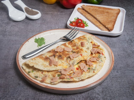 Chicken Ham And Cheese Omelette