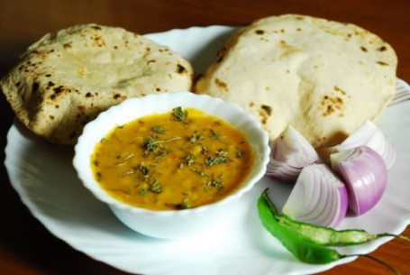 Dal Fry With 2 Butter Tandoori Roti Combo