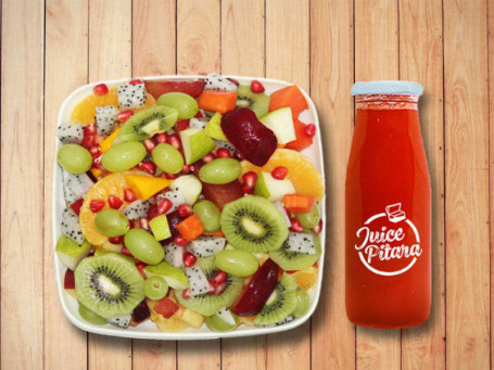 Fruit Fiesta (Fruit Bowl) Refreshment In Red Juice