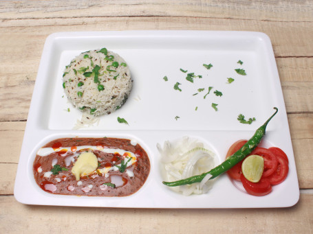 Dal Makhani And Jeera Mater Pulao