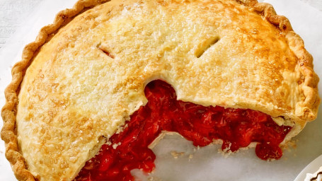 Whole Strawberry Rhubarb Pie