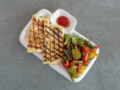 Grilled Tofu Wth Saute Vegetable